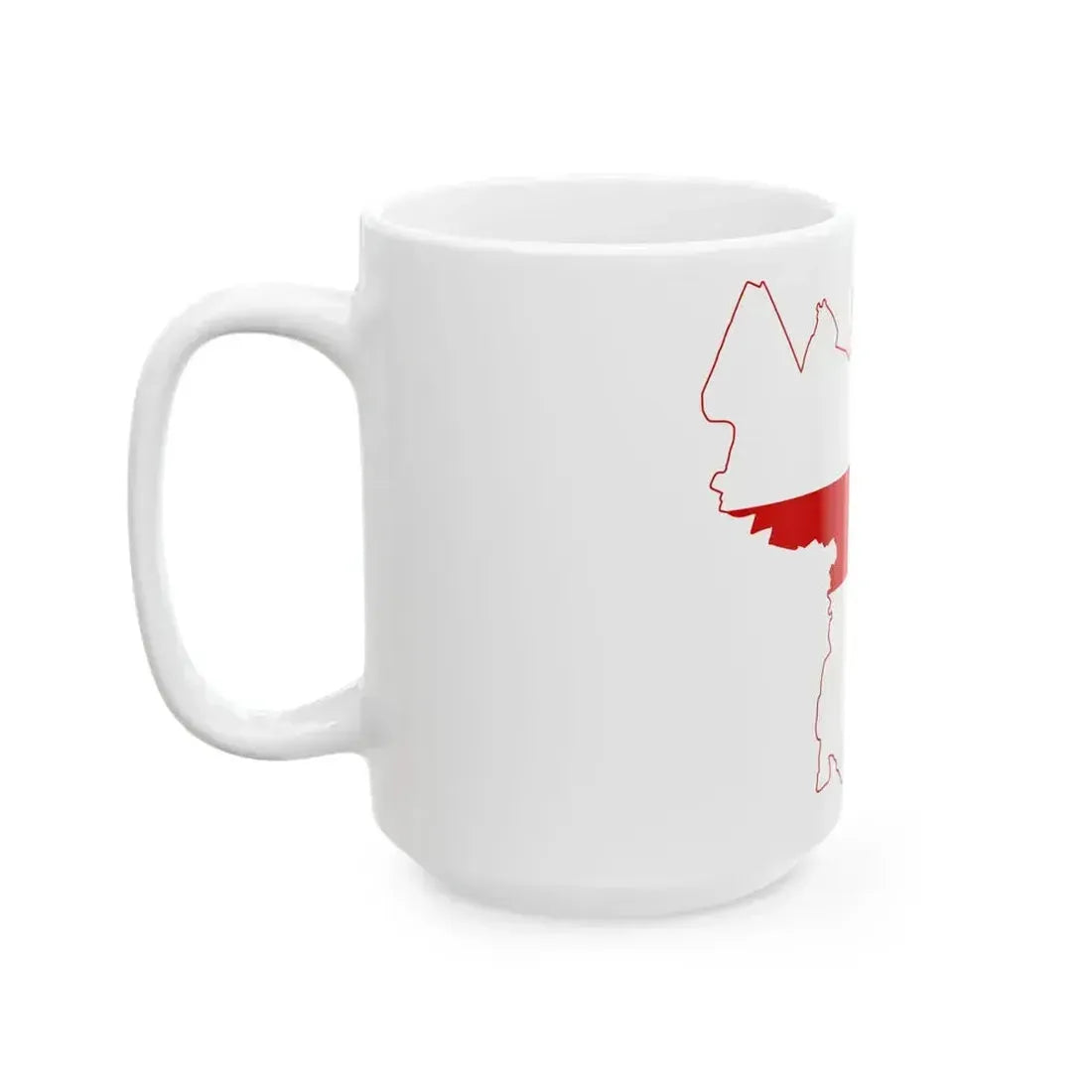 Flag map of Bologna (Italy) White Coffee Mug - Go Mug Yourself