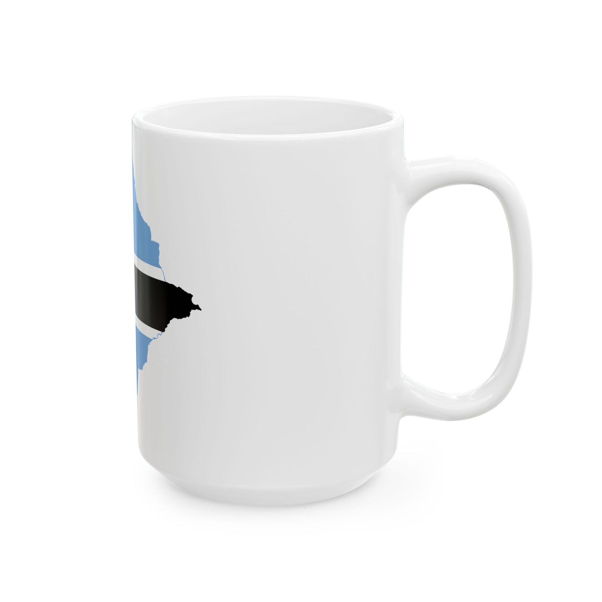 Flag map of Botswana (Botswana) White Coffee Mug-Go Mug Yourself