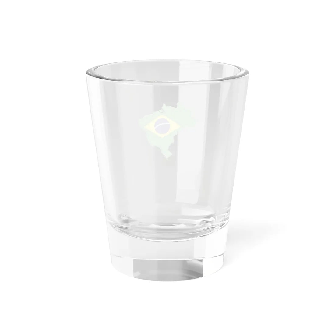 Flag-map of Brazil (Brazil) Shot Glass 1.5oz - Go Mug Yourself