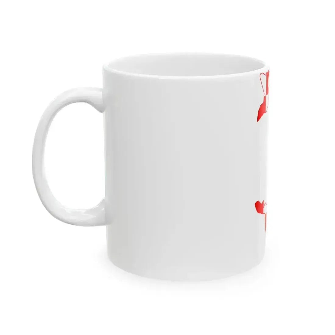 Flag map of Bremen (Germany) White Coffee Mug - Go Mug Yourself