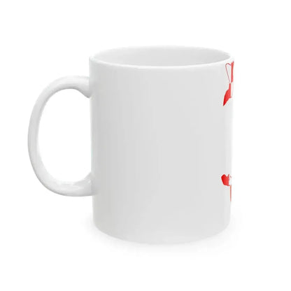 Flag map of Bremen (Germany) White Coffee Mug - Go Mug Yourself
