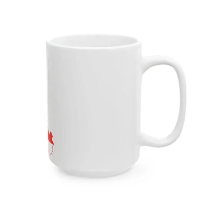 Flag map of Bremen (Germany) White Coffee Mug - Go Mug Yourself