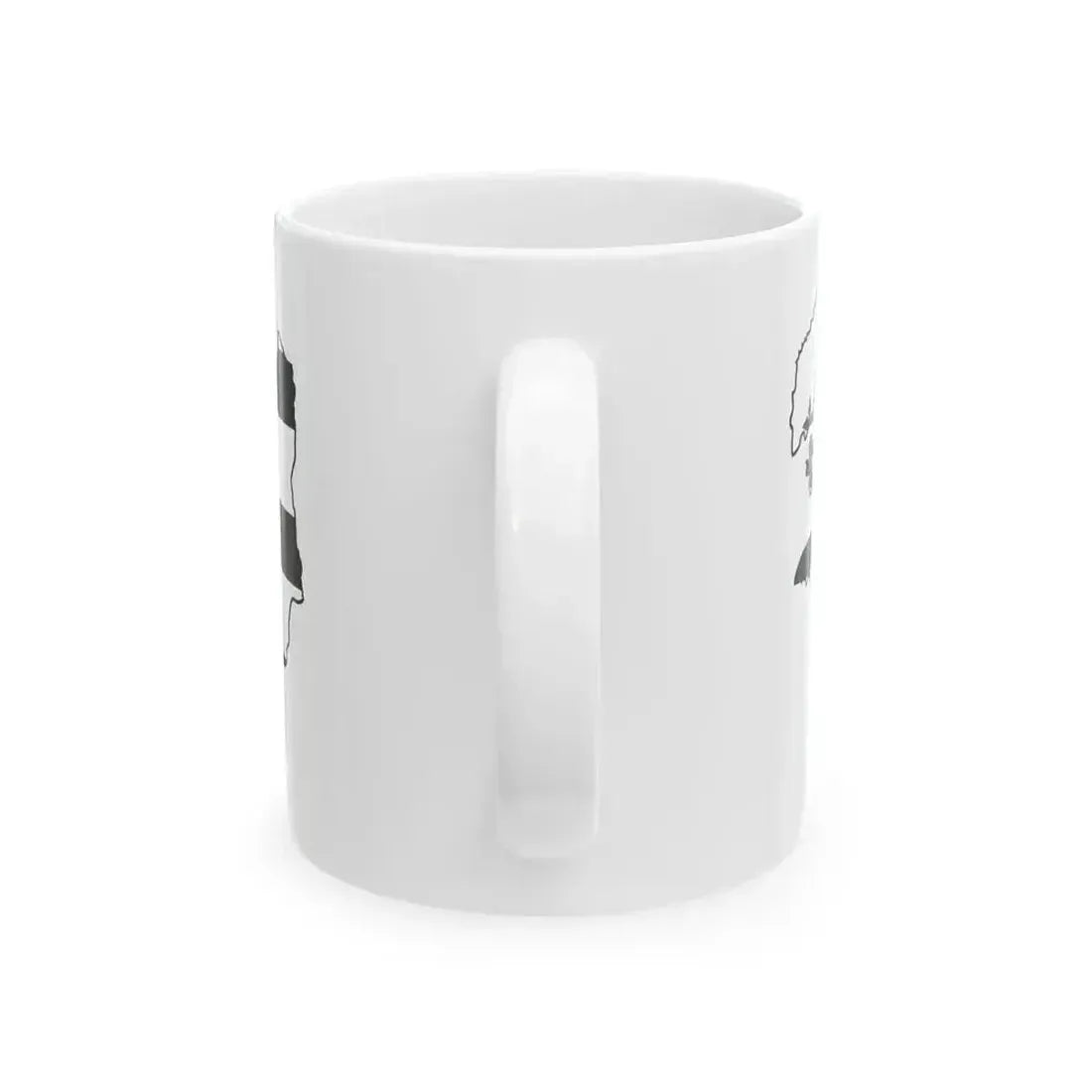 Flag map of Brittany Bretagne (France) White Coffee Mug - Go Mug Yourself