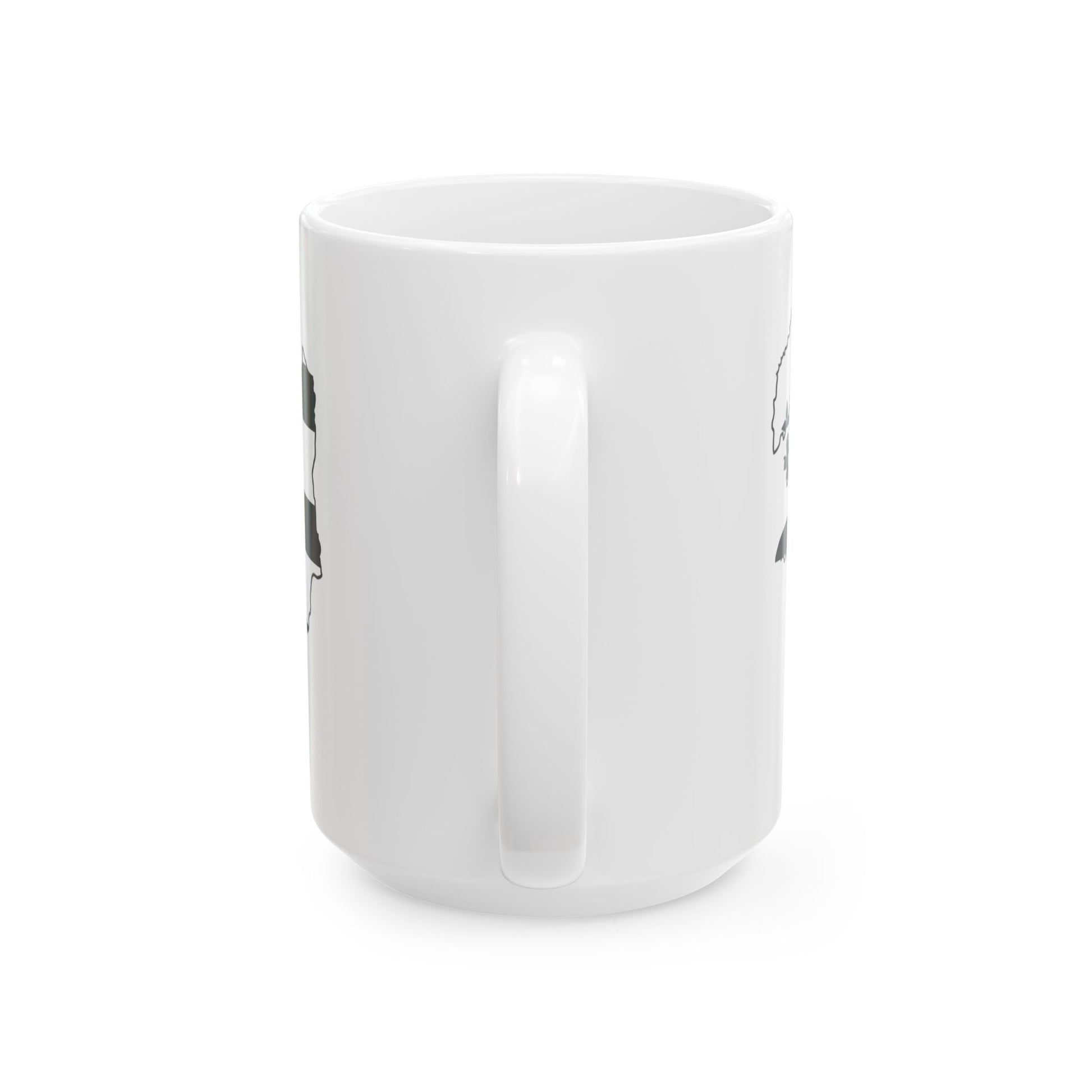 Flag map of Brittany Bretagne (France) White Coffee Mug-Go Mug Yourself