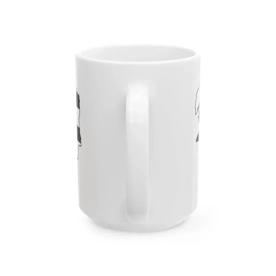 Flag map of Brittany Bretagne (France) White Coffee Mug - Go Mug Yourself