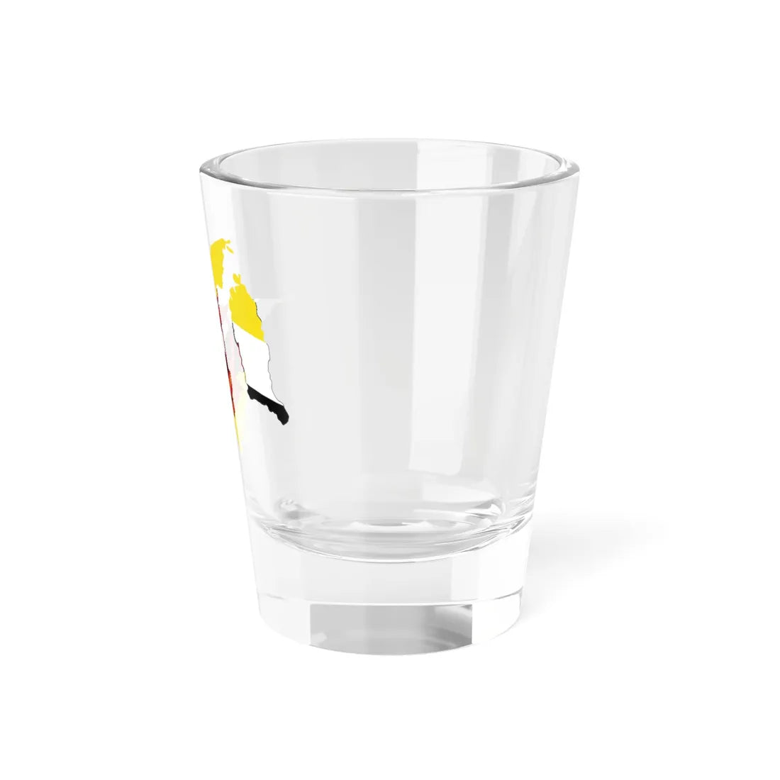 Flag-map of Brunei (Brunei) Shot Glass 1.5oz - Go Mug Yourself