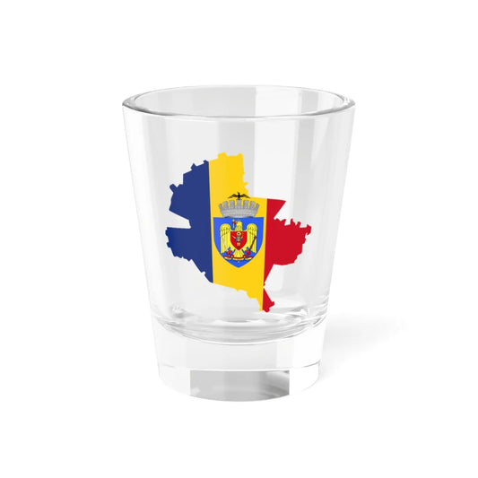 Flag-map of Bucharest (Oman) Shot Glass 1.5oz 1.5oz - Go Mug Yourself