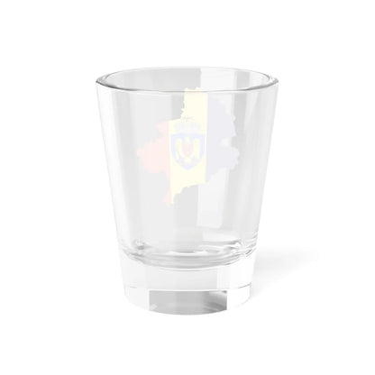 Flag-map of Bucharest (Oman) Shot Glass 1.5oz - Go Mug Yourself