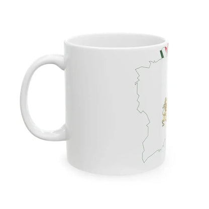 Flag-map of Budapest (Hungary) White Coffee Mug - Go Mug Yourself