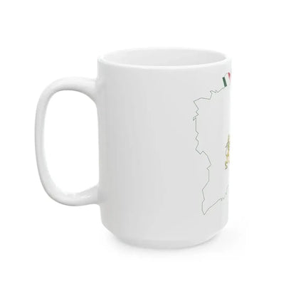 Flag-map of Budapest (Hungary) White Coffee Mug - Go Mug Yourself