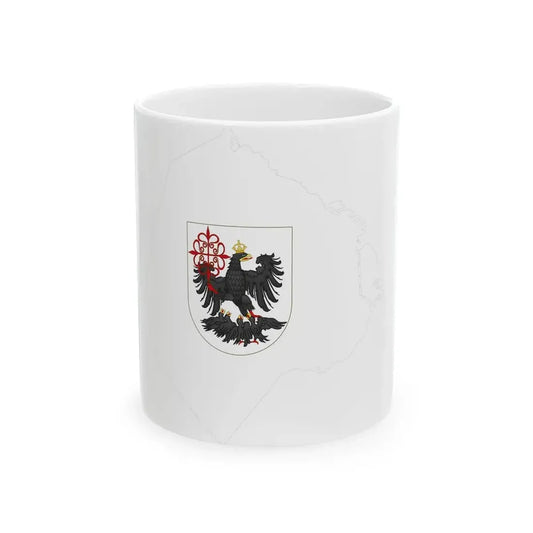 Flag-map of Buenos Aires City (Argentina) White Coffee Mug 11oz - Go Mug Yourself