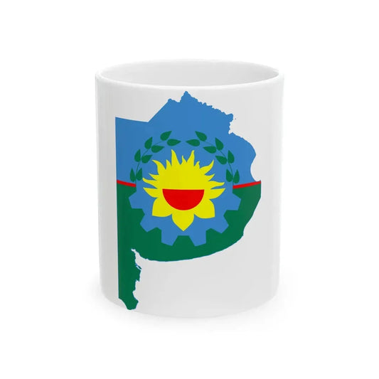 Flag-map of Buenos Aires Province (Argentina) White Coffee Mug 11oz - Go Mug Yourself
