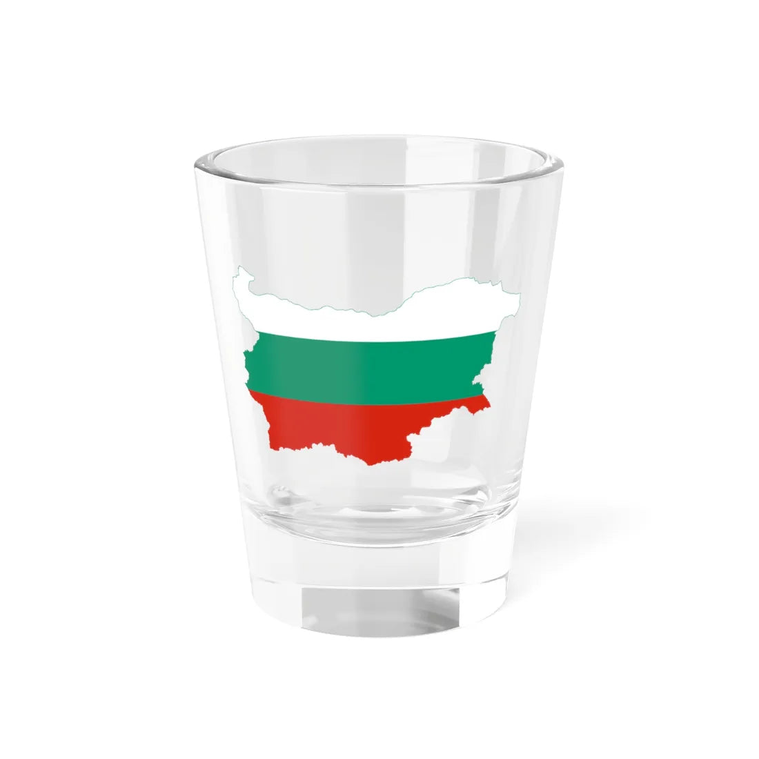 Flag-map of Bulgaria (Bulgaria) Shot Glass 1.5oz 1.5oz - Go Mug Yourself