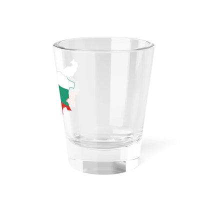 Flag-map of Bulgaria (Bulgaria) Shot Glass 1.5oz - Go Mug Yourself