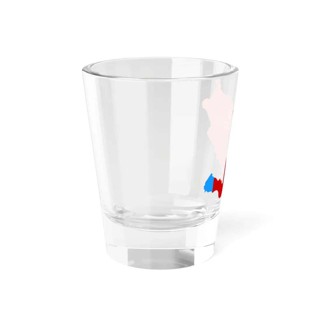 Flag-map of Buryat ASSR (Russia) Shot Glass 1.5oz - Go Mug Yourself