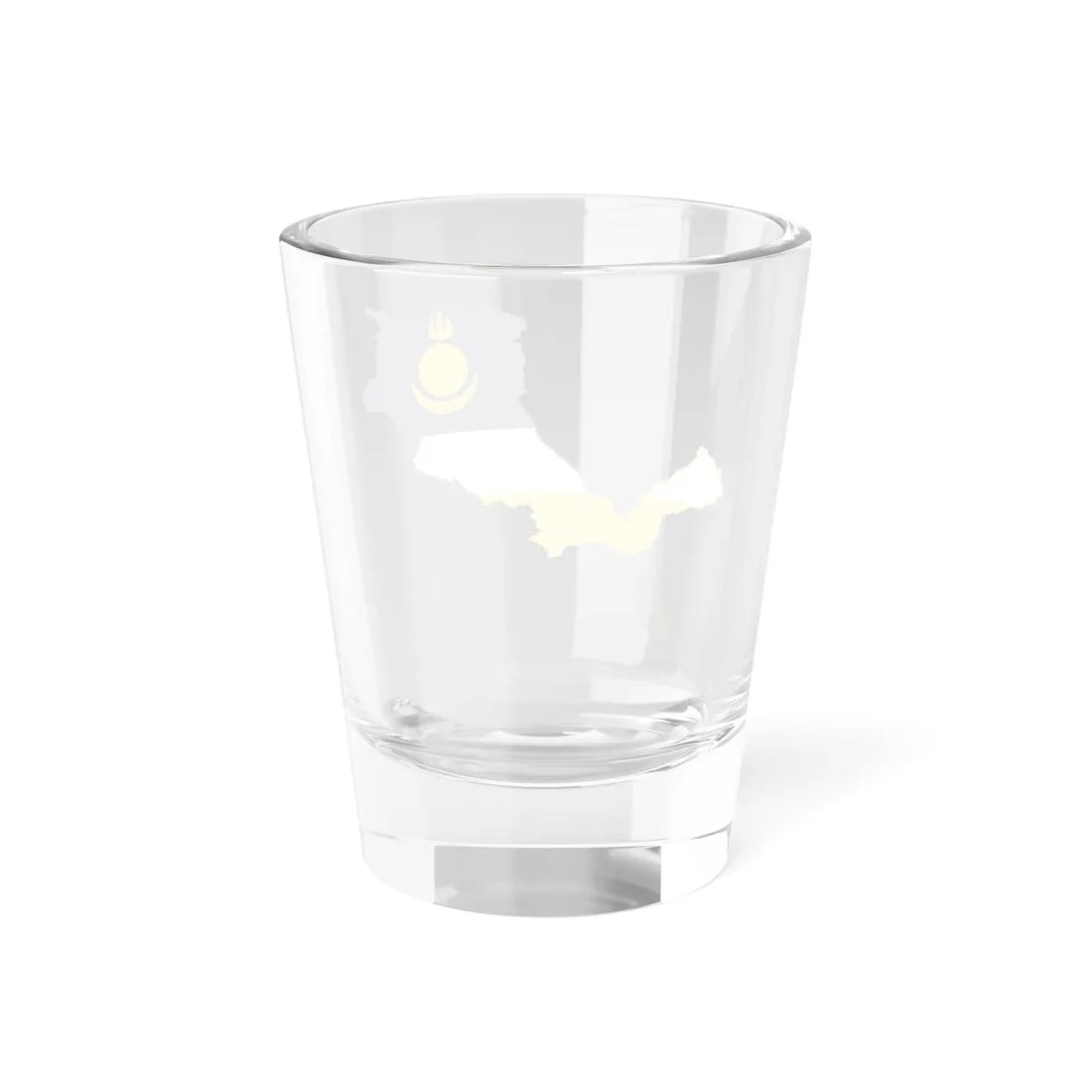Flag-map of Buryatia (Russia) Shot Glass 1.5oz - Go Mug Yourself