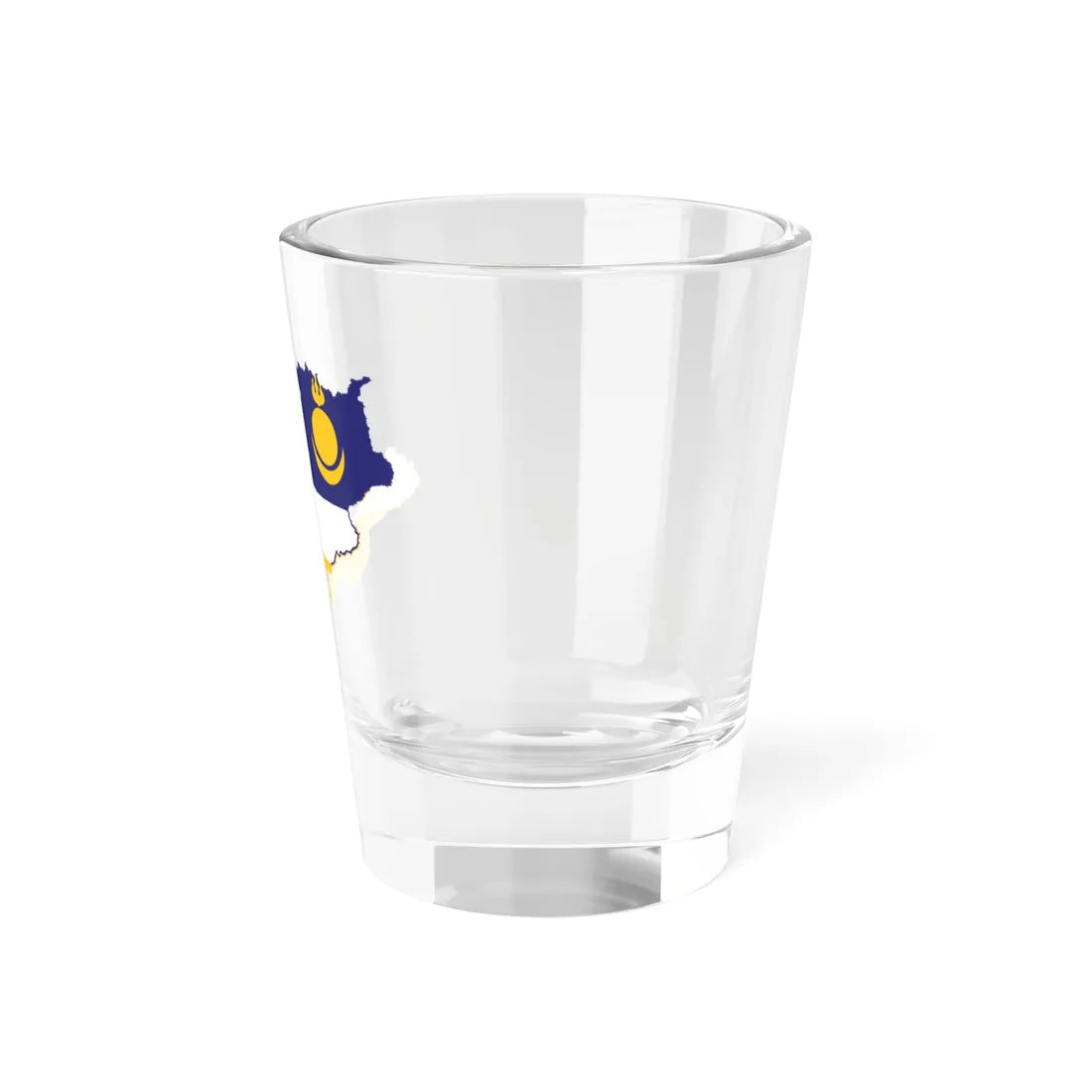 Flag-map of Buryatia (Russia) Shot Glass 1.5oz - Go Mug Yourself
