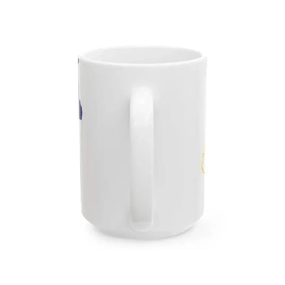Flag-map of Buryatia (Russia) White Coffee Mug - Go Mug Yourself