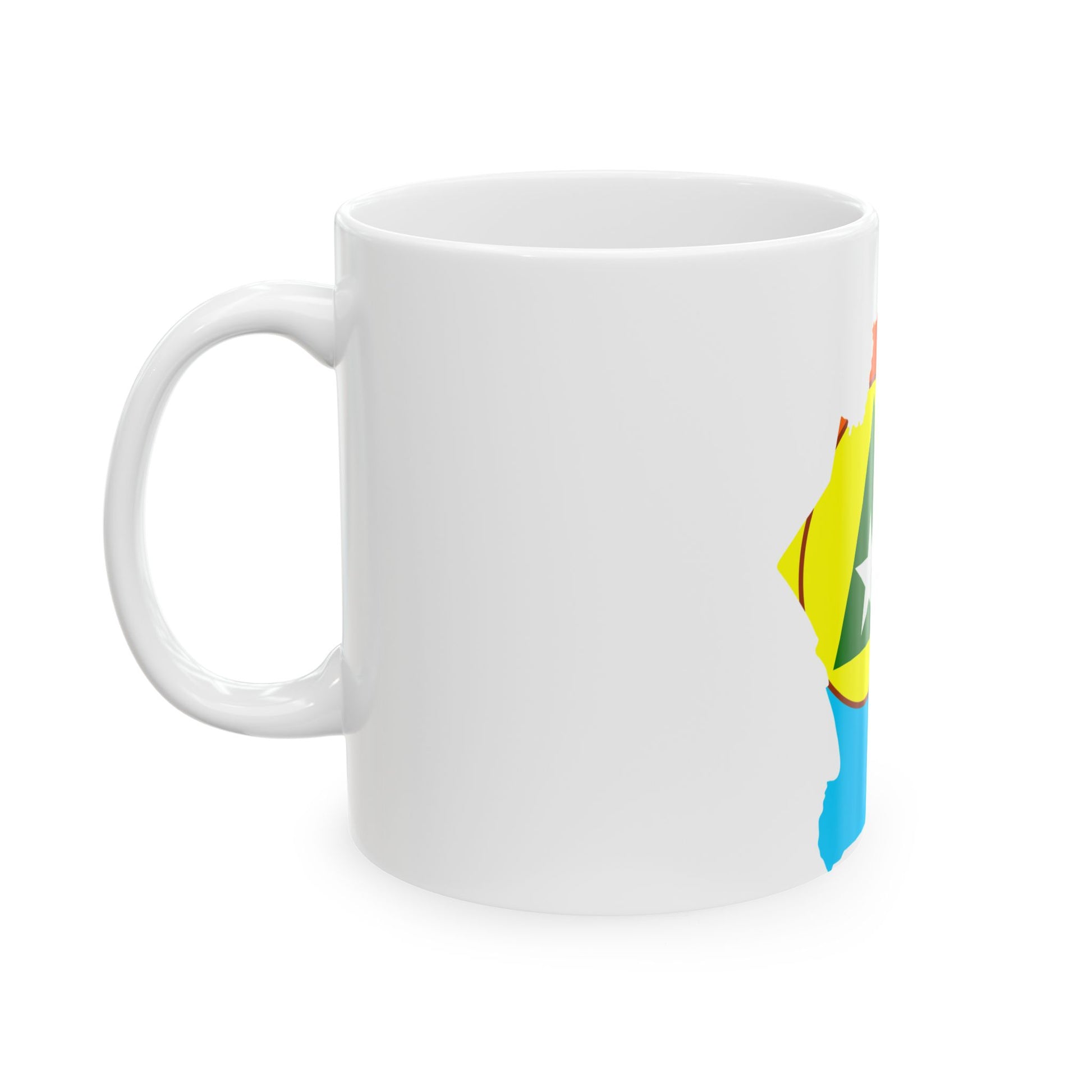 Flag map of Cabinda FLEC (Angola) White Coffee Mug-Go Mug Yourself