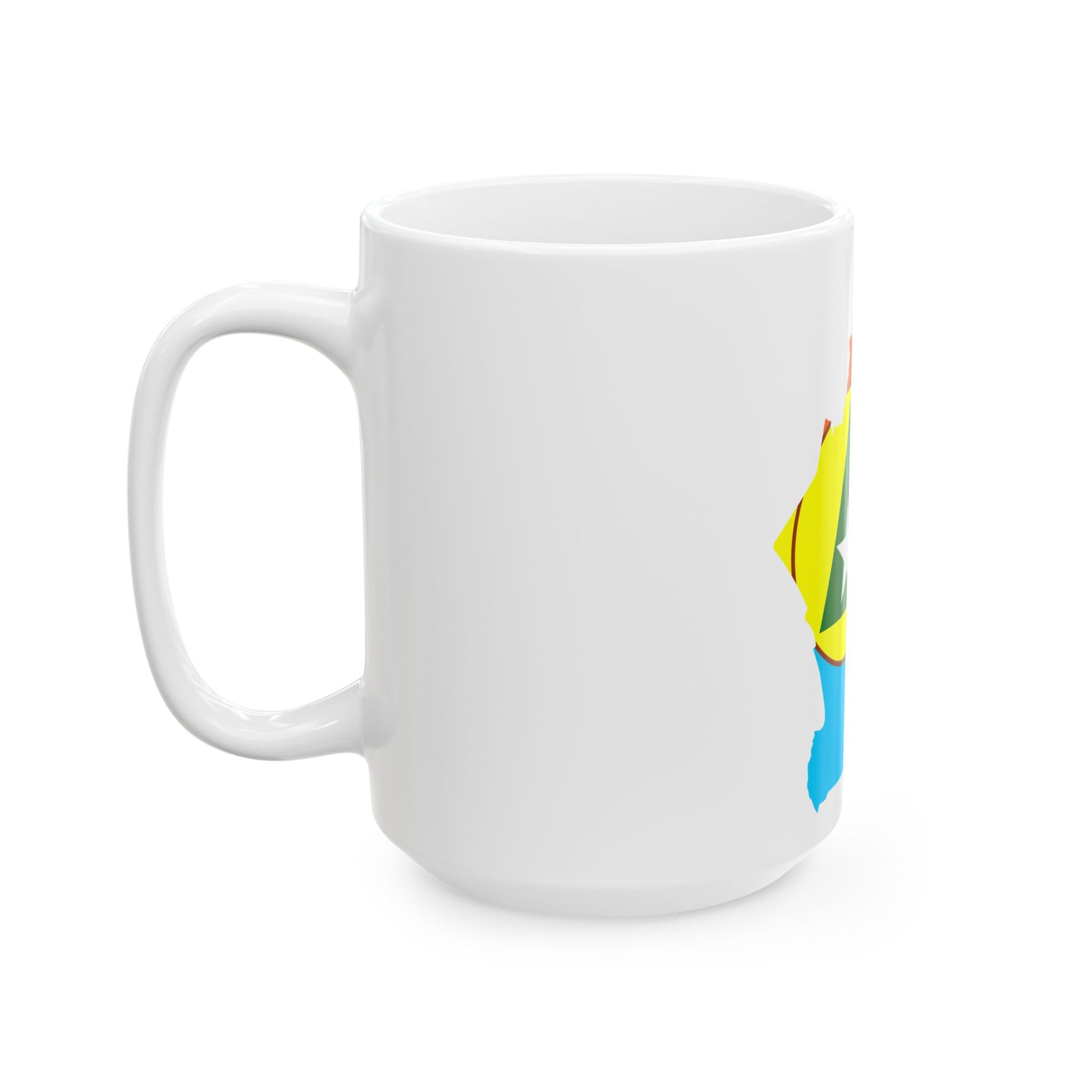 Flag map of Cabinda FLEC (Angola) White Coffee Mug-Go Mug Yourself