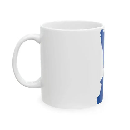 Flag map of Calabria (Italy) White Coffee Mug - Go Mug Yourself