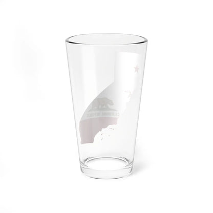Flag-map of California (United States) Pint Glass 16oz - Go Mug Yourself
