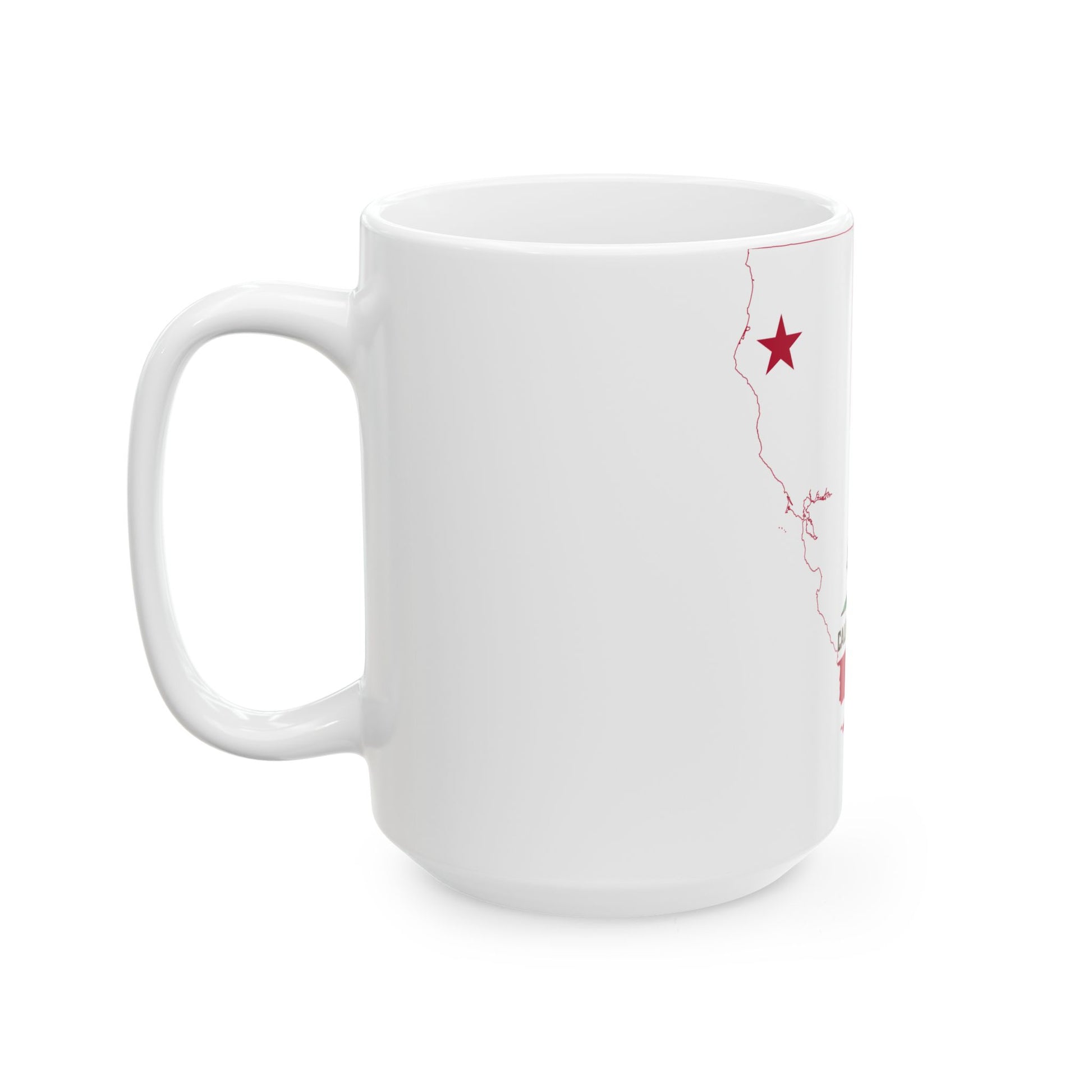 Flag-map of California (United States) White Coffee Mug-Go Mug Yourself