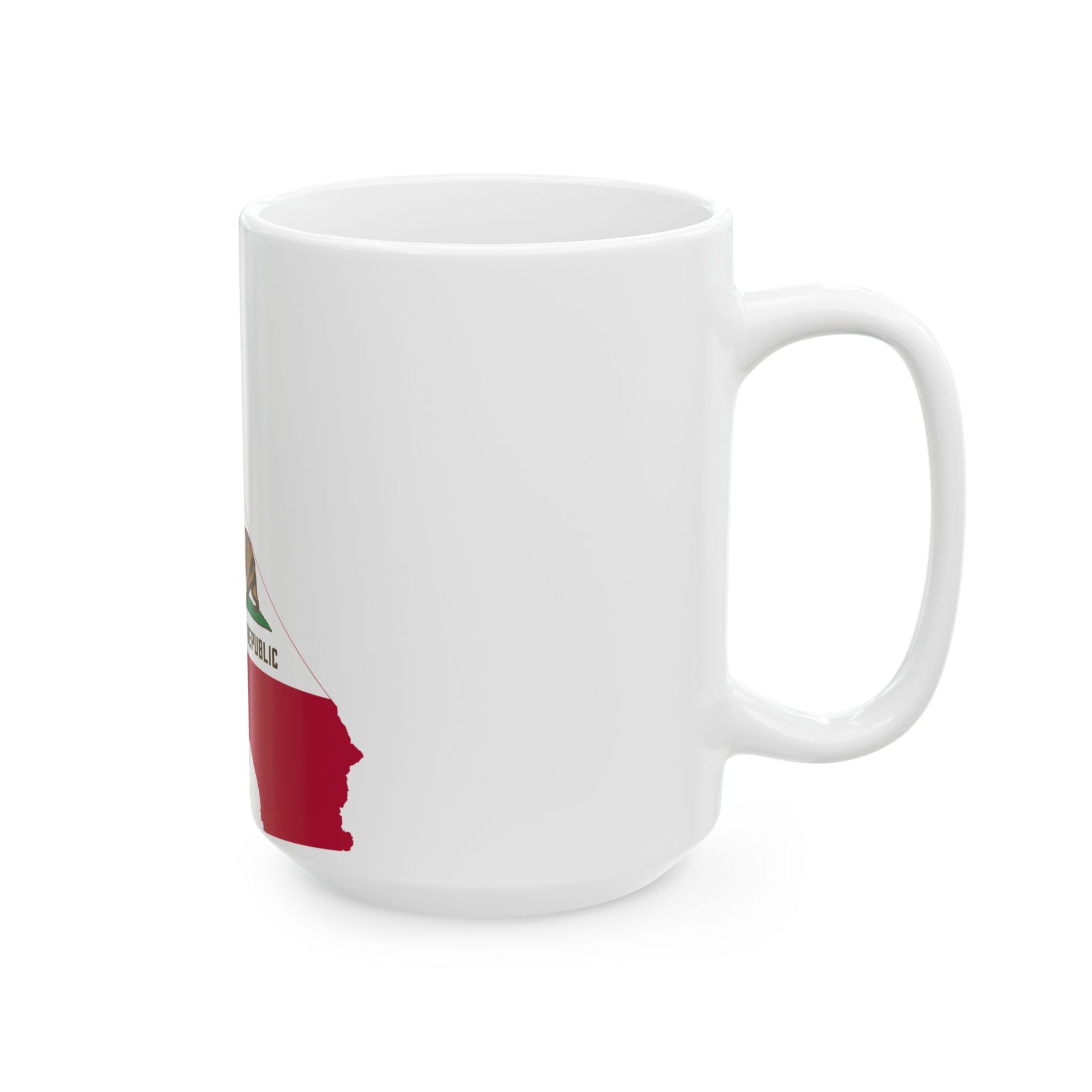 Flag-map of California (United States) White Coffee Mug-Go Mug Yourself
