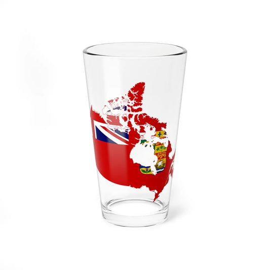 Flag map of Canada 1868-1921 (Canada) Pint Glass 16oz 16oz - Go Mug Yourself