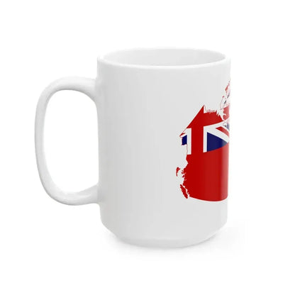 Flag map of Canada 1868-1921 (Canada) White Coffee Mug - Go Mug Yourself
