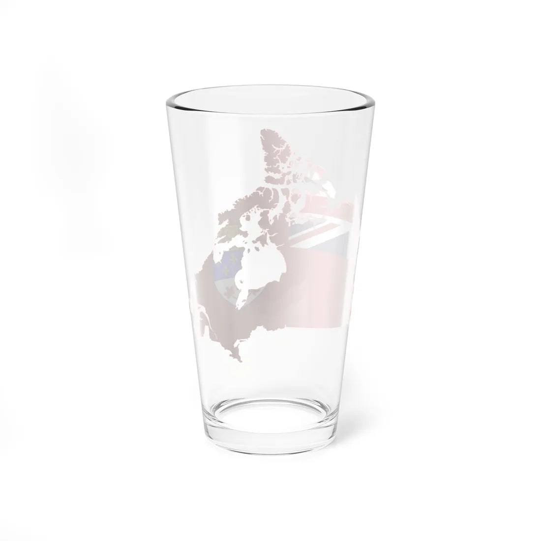 Flag-map of Canada 1957-1964 (Canada) Pint Glass 16oz - Go Mug Yourself
