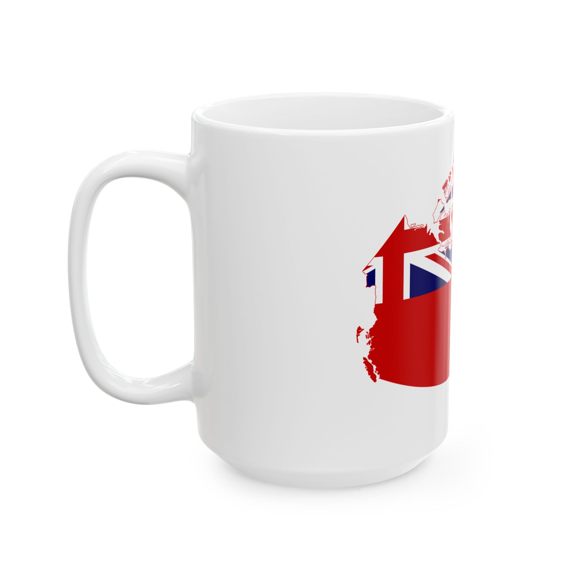 Flag-map of Canada 1957-1964 (Canada) White Coffee Mug-Go Mug Yourself