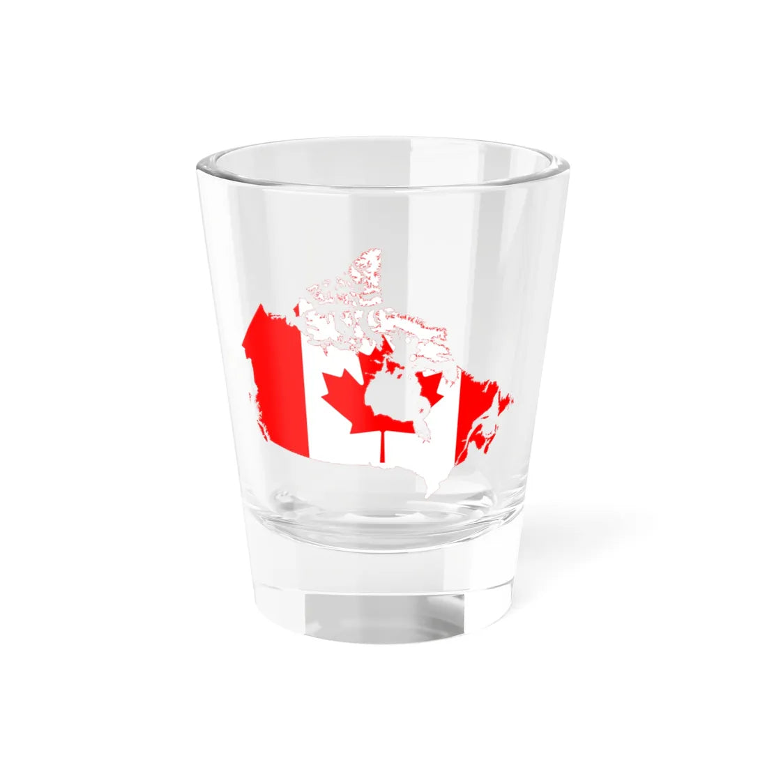 Flag-map of Canada (Canada) Shot Glass 1.5oz 1.5oz - Go Mug Yourself