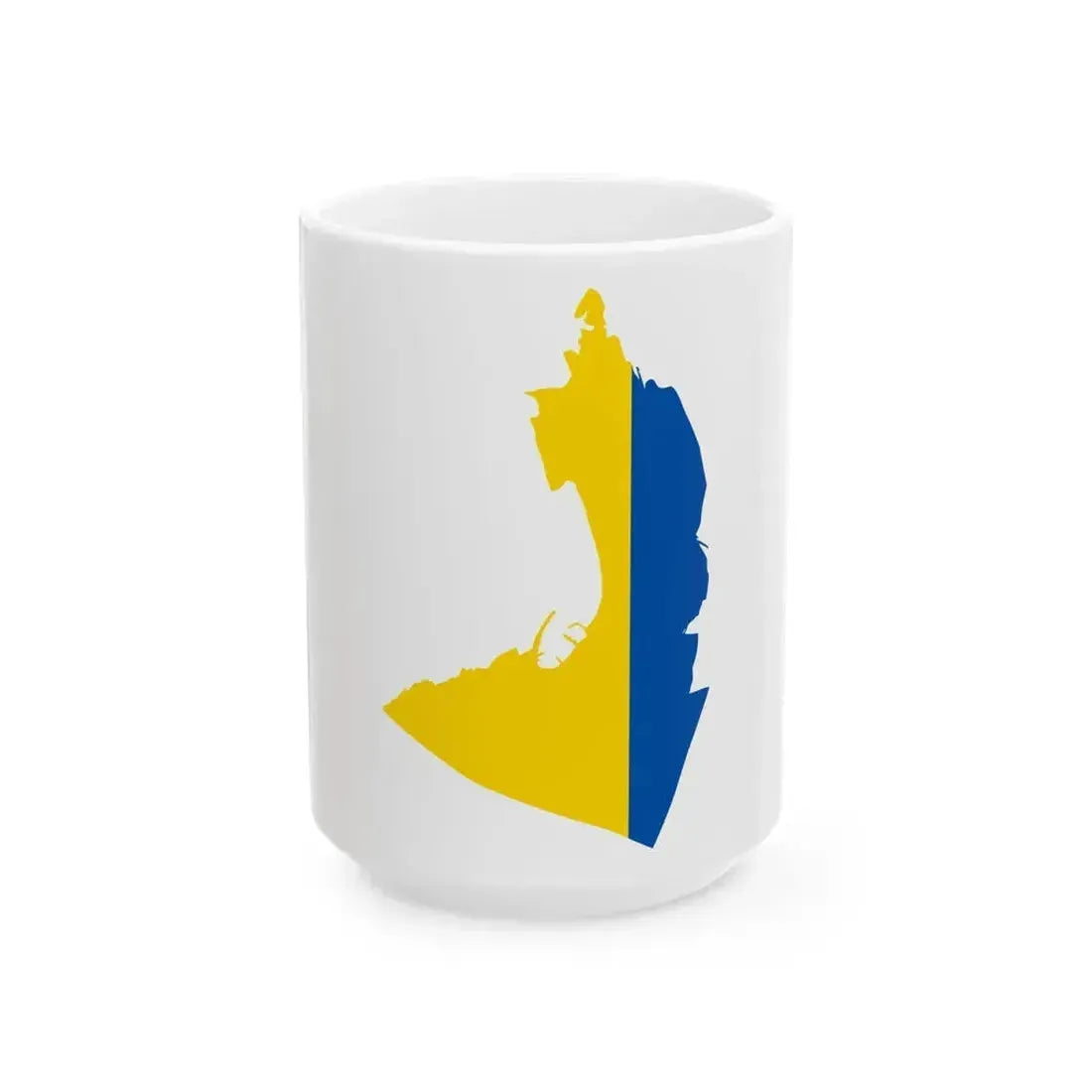 Flag map of Castellammare di Stabia (Italy) White Coffee Mug 15oz - Go Mug Yourself