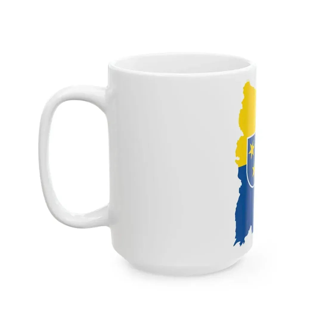 Flag-map of Celje (Slovenia) White Coffee Mug - Go Mug Yourself
