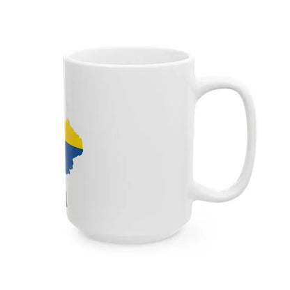 Flag-map of Celje (Slovenia) White Coffee Mug - Go Mug Yourself