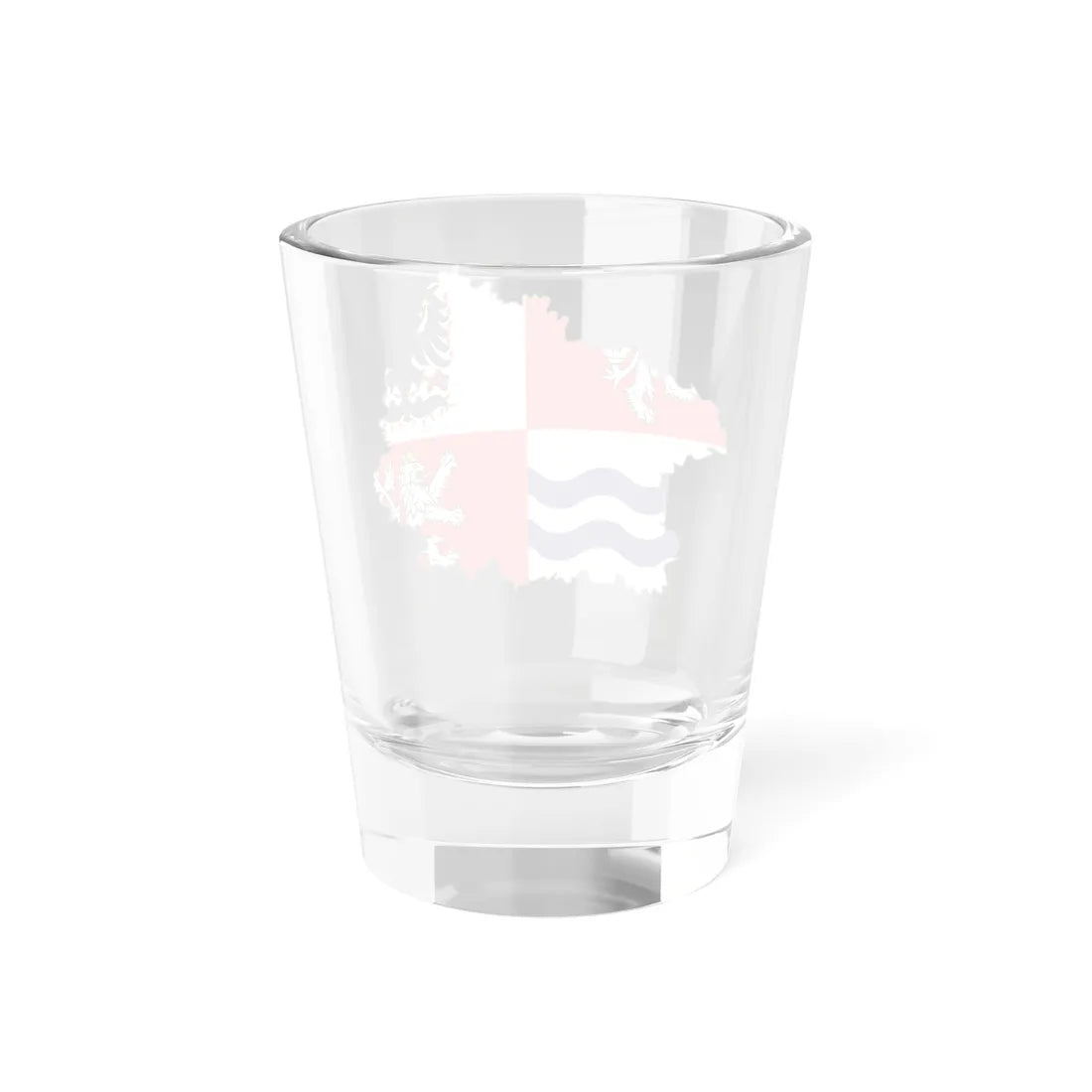 Flag-map of Central Bohemian Region (Czech Republic) Shot Glass 1.5oz - Go Mug Yourself