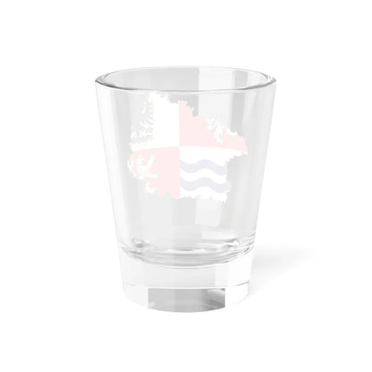 Flag-map of Central Bohemian Region (Czech Republic) Shot Glass 1.5oz - Go Mug Yourself