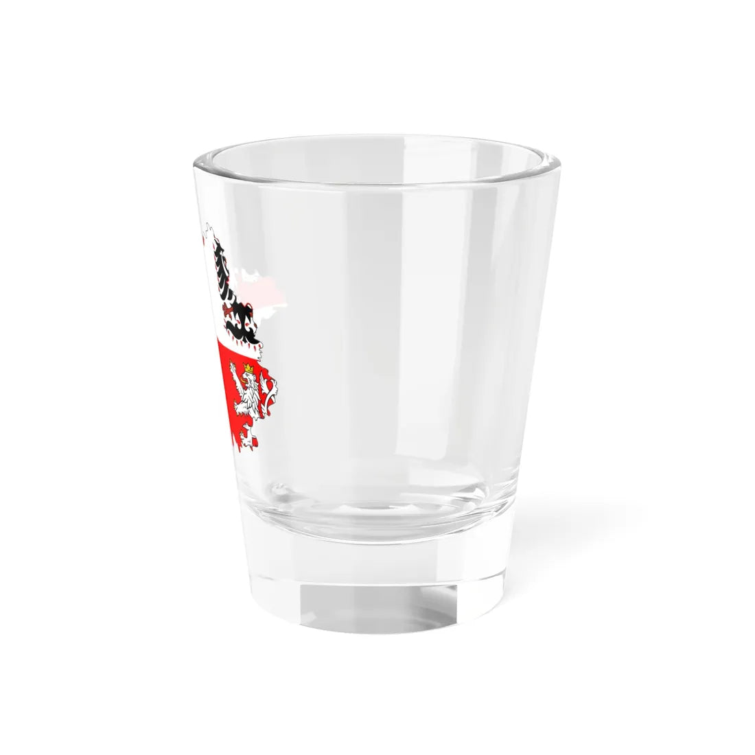 Flag-map of Central Bohemian Region (Czech Republic) Shot Glass 1.5oz - Go Mug Yourself