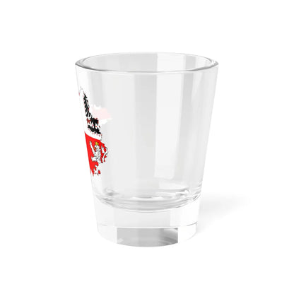 Flag-map of Central Bohemian Region (Czech Republic) Shot Glass 1.5oz - Go Mug Yourself