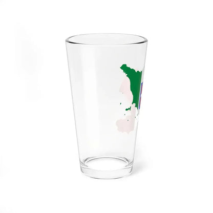 Flag map of Central Italy (Italy) Pint Glass 16oz - Go Mug Yourself