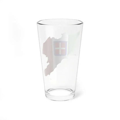Flag map of Central Italy (Italy) Pint Glass 16oz - Go Mug Yourself