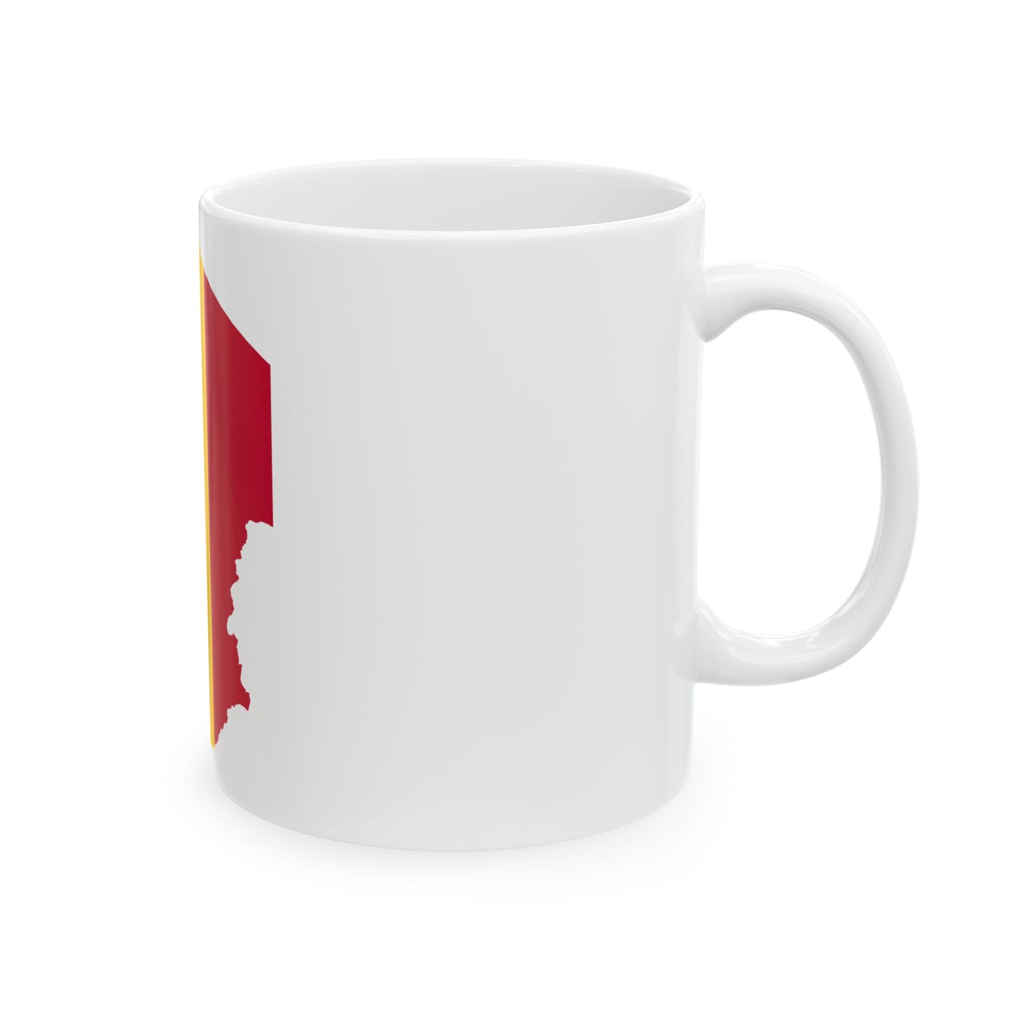 Flag map of Chad (Chad) White Coffee Mug-Go Mug Yourself