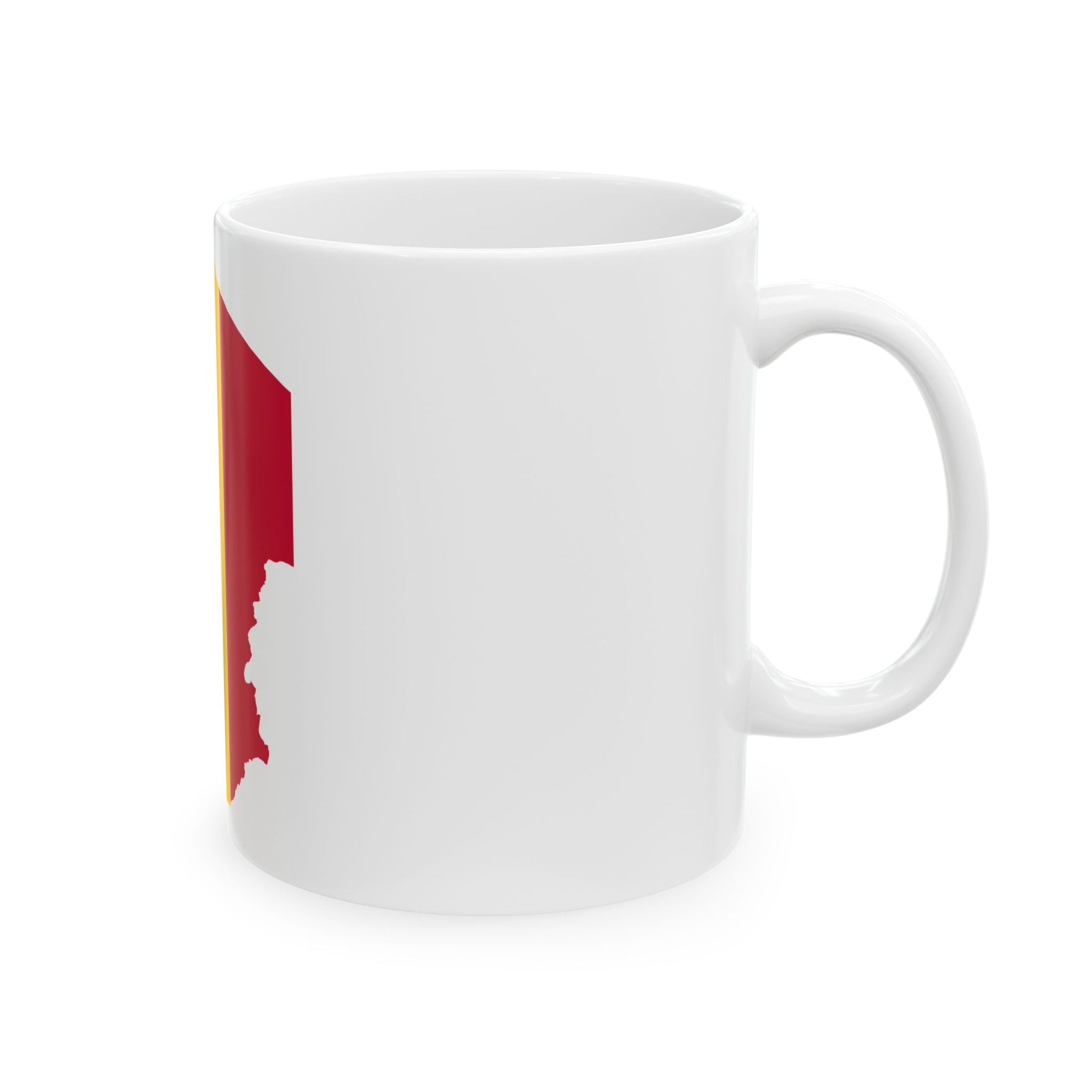 Flag map of Chad (Chad) White Coffee Mug-Go Mug Yourself