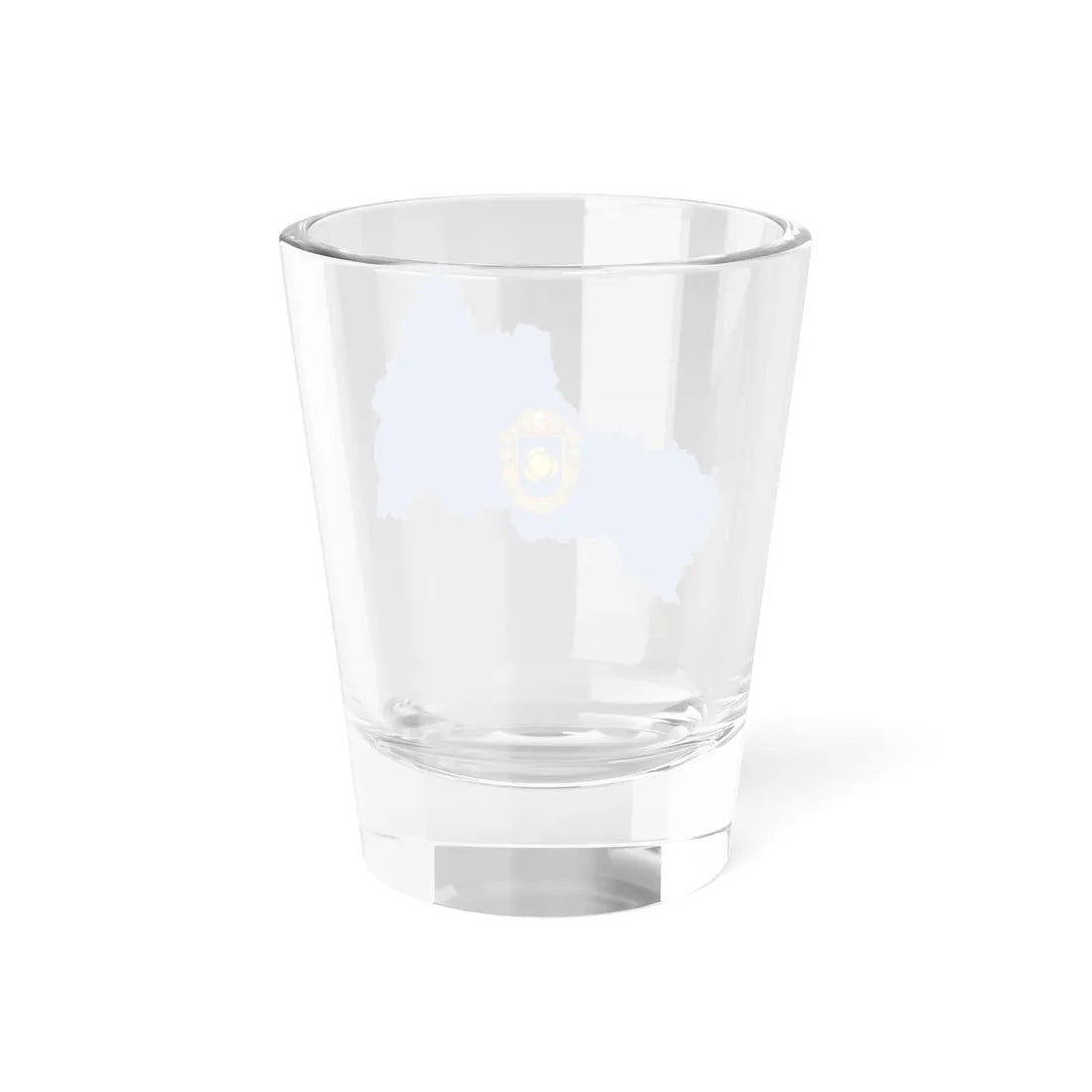 Flag-map of Cherkasy Oblast (Ukraine) Shot Glass 1.5oz - Go Mug Yourself
