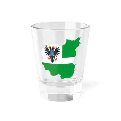 Flag-map of Chernihiv Oblast (Ukraine) Shot Glass 1.5oz 1.5oz - Go Mug Yourself