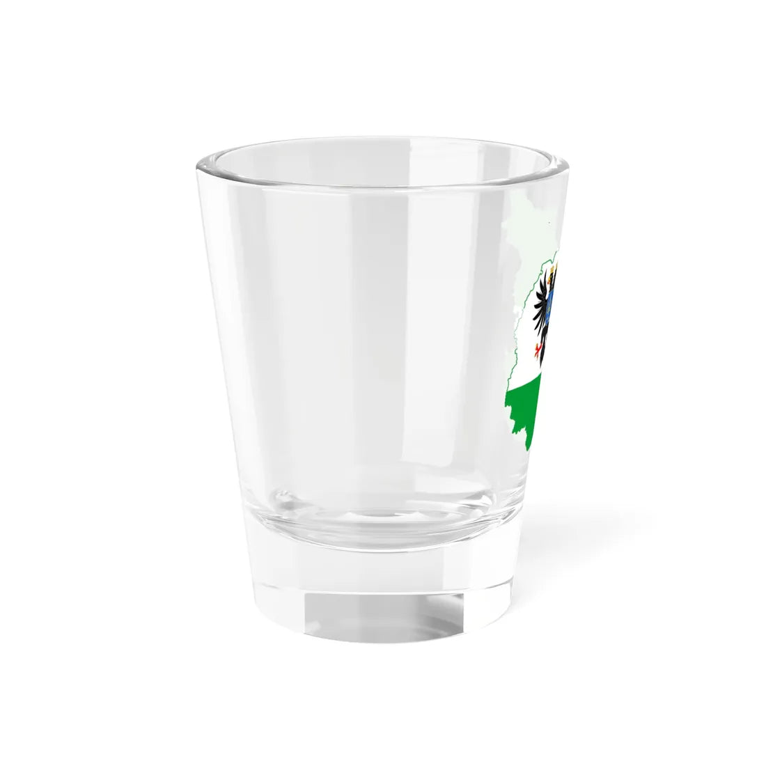 Flag-map of Chernihiv Oblast (Ukraine) Shot Glass 1.5oz - Go Mug Yourself