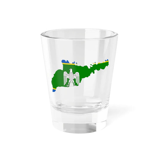 Flag-map of Chernivtsi Oblast (Ukraine) Shot Glass 1.5oz 1.5oz - Go Mug Yourself
