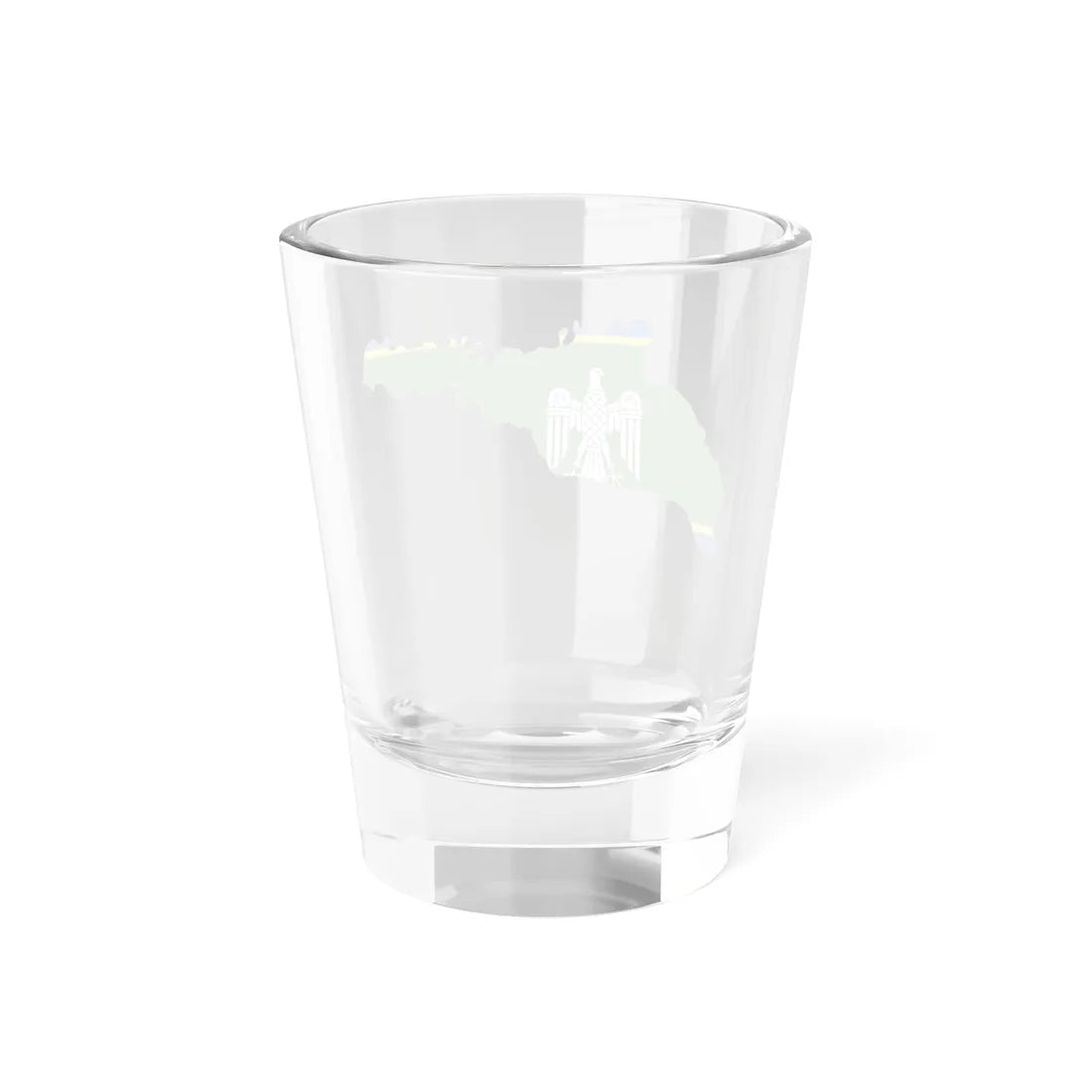 Flag-map of Chernivtsi Oblast (Ukraine) Shot Glass 1.5oz - Go Mug Yourself
