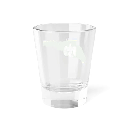 Flag-map of Chernivtsi Oblast (Ukraine) Shot Glass 1.5oz - Go Mug Yourself